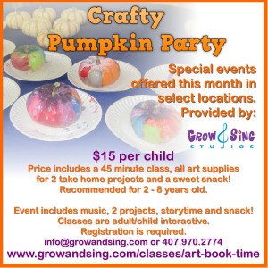 crafty pumpkin party