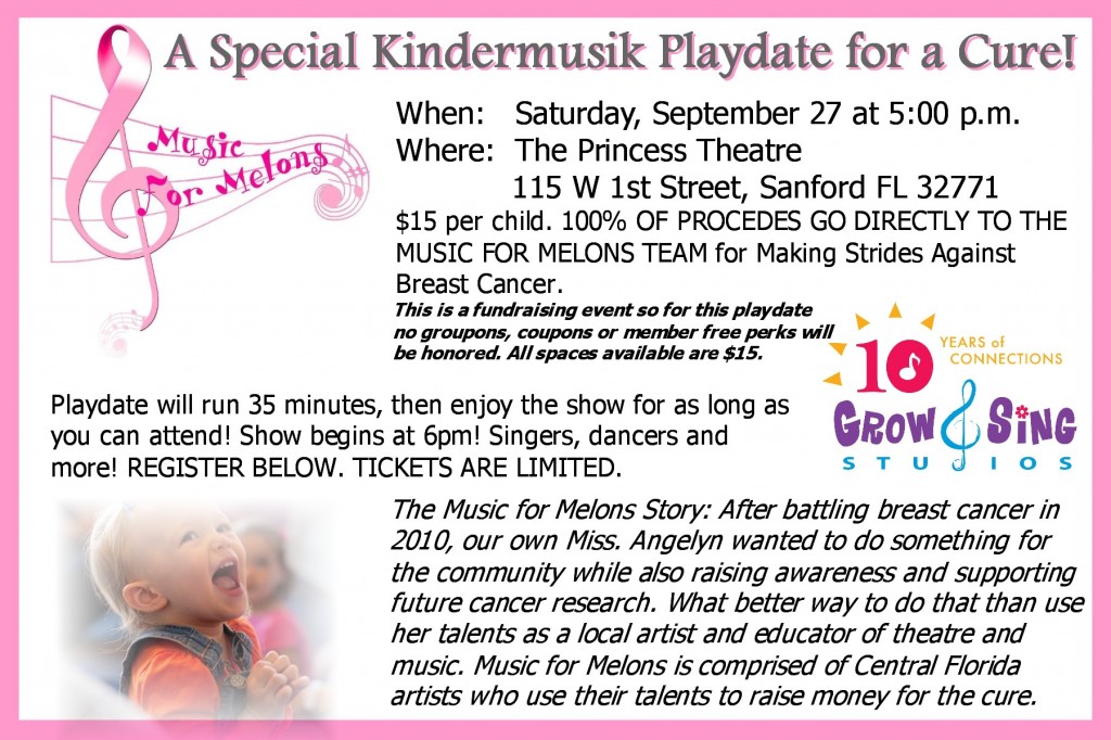 a special kindermusik playdate for a cure