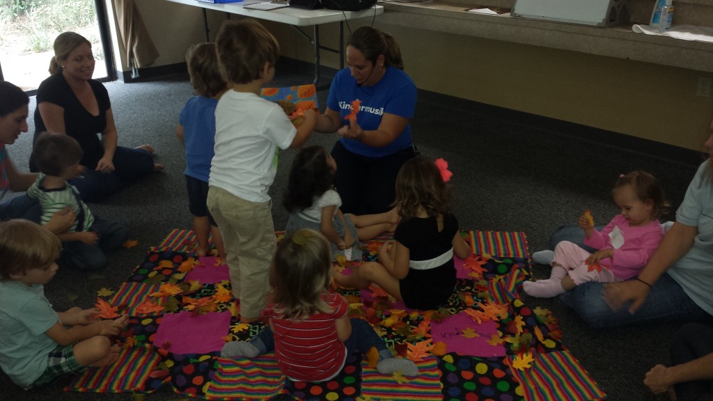 fall activity in kindermusik class