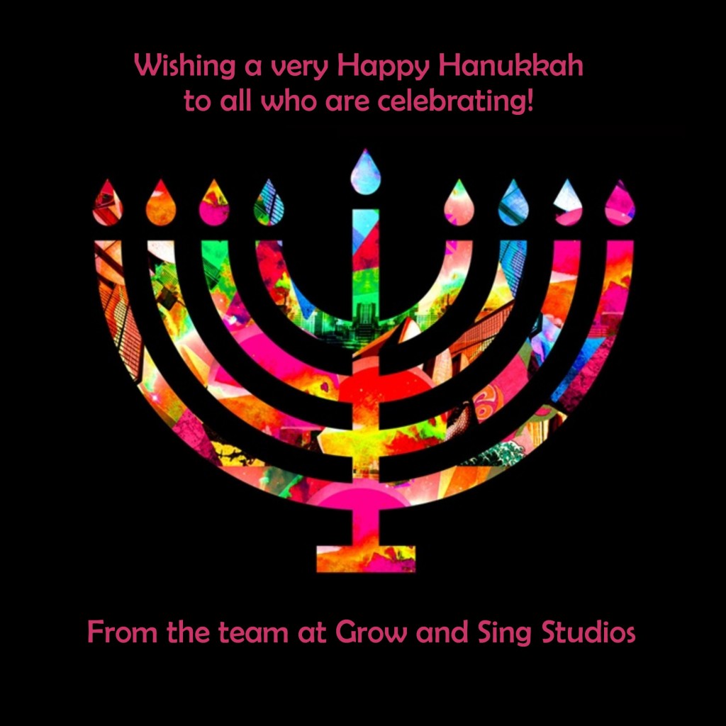 wishing a very happy hanukkah to all who are celebrating from the team at grow and sing studios