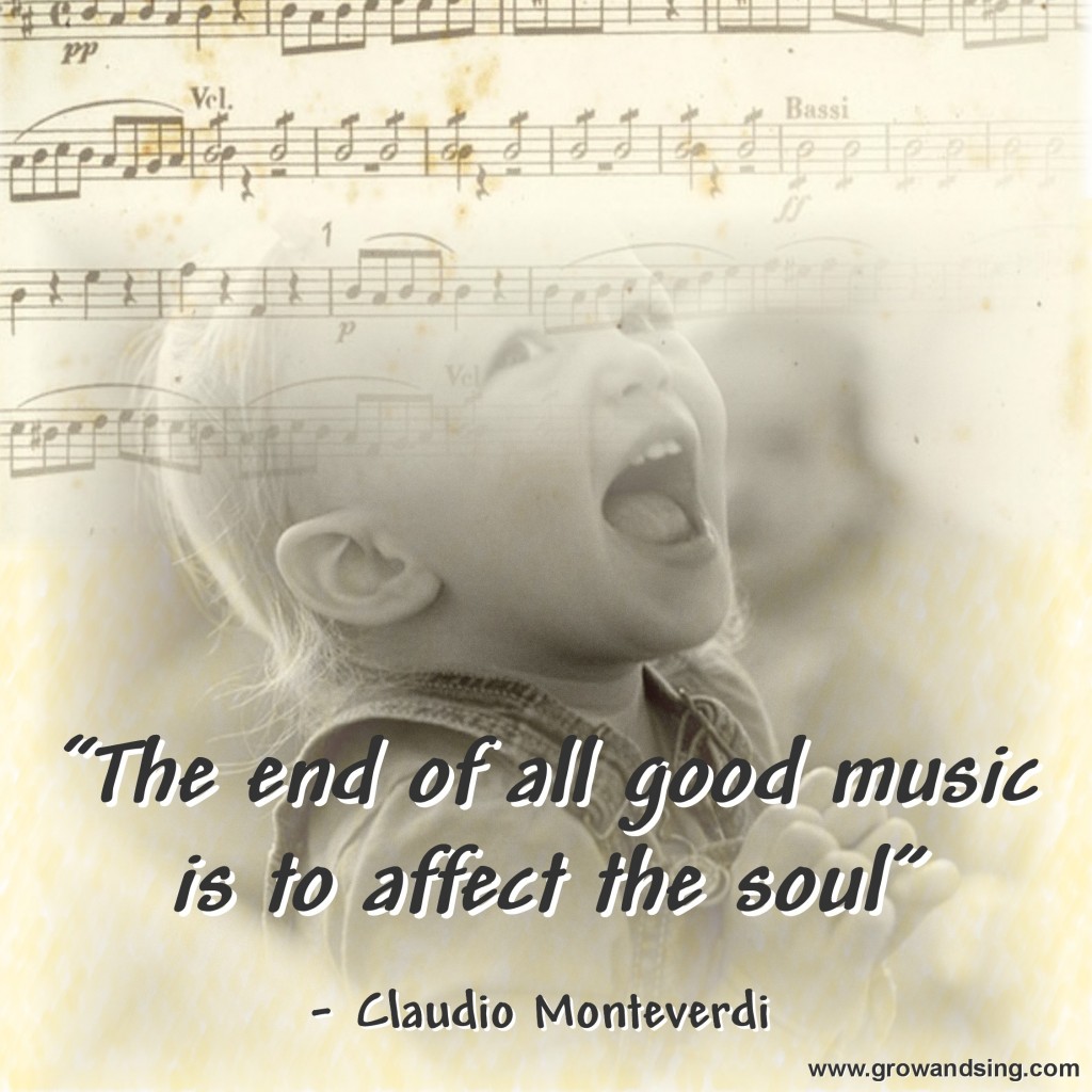 the end of all good music is to affect the soul