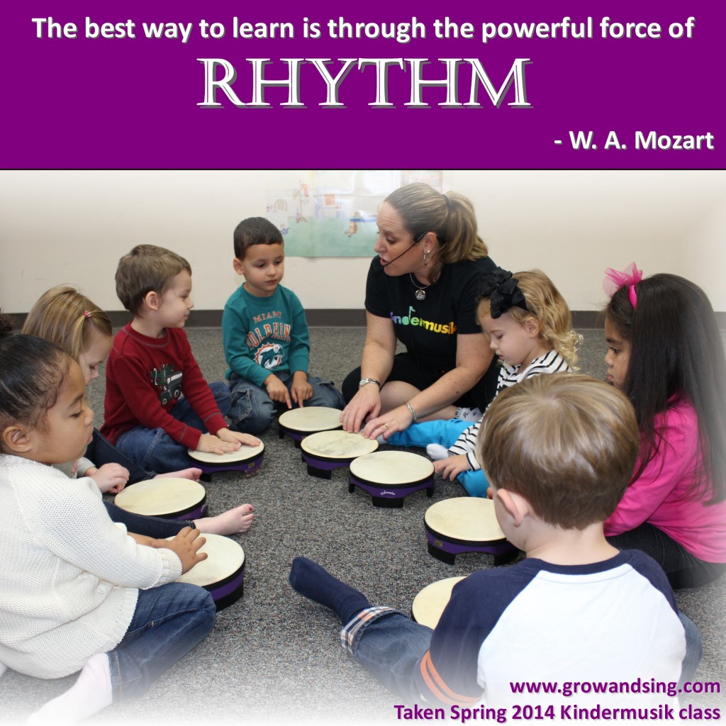 the best way to learn is through the powerful force of rhythm