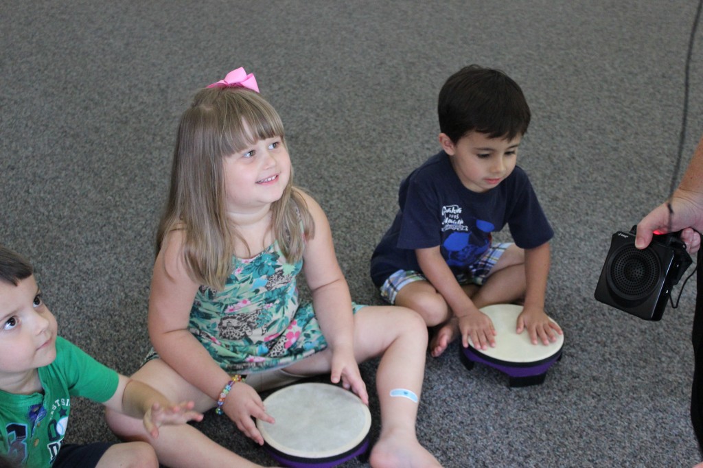 children with drums