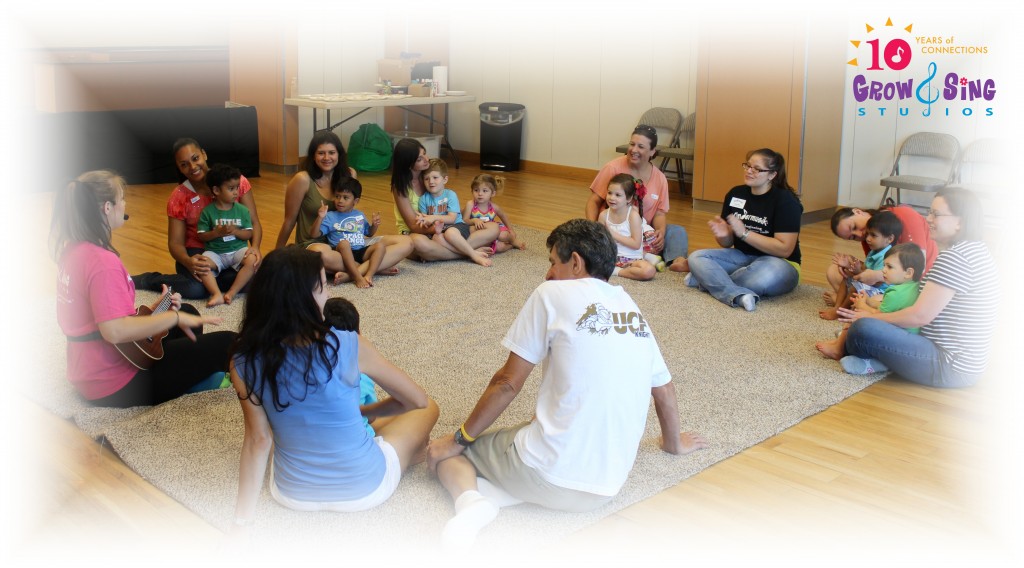 families in kindermusik class