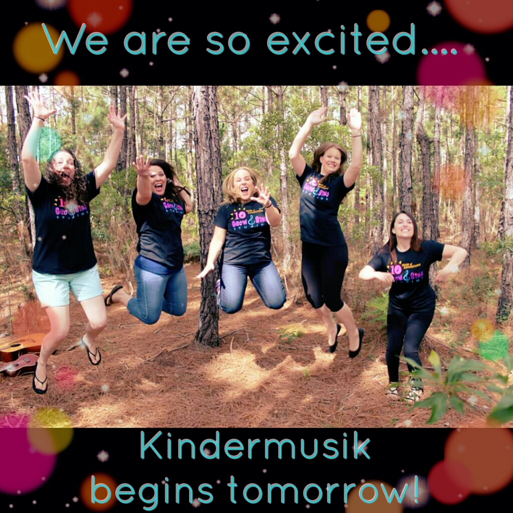 we are so excited... kindermusik begins tomorrow