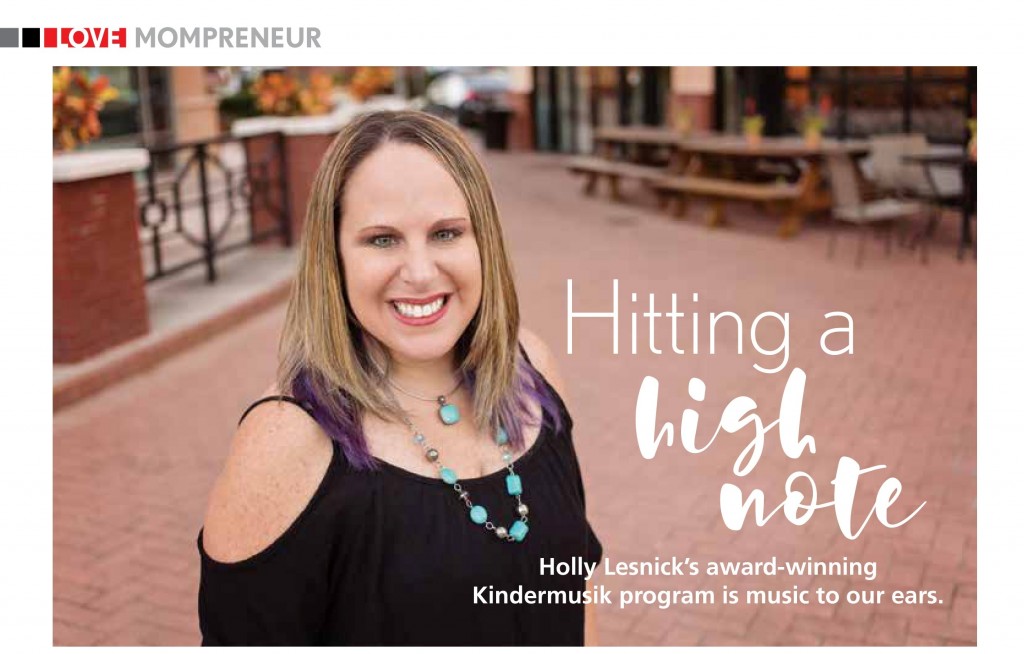 hitting a high note, holly lesnick's award-winning kindermusik program is music to our ears