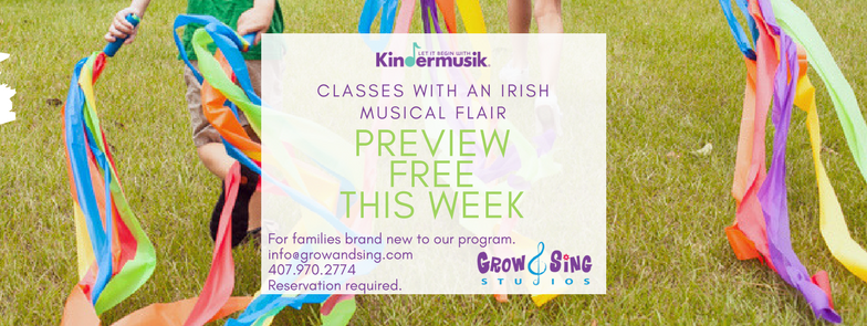 classes with an irish musical flair. preview free this week