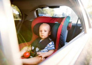 baby in carseat