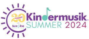 Grow and Sing Studios Kindermusik Summer 2024 logo - 20 summers of Kindermusik in Central Florida