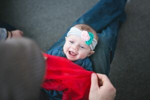 Kindermusik baby with scarf play